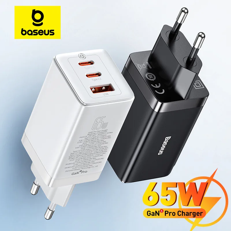 מטען Baseus 65W GaN