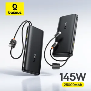 Ccc】baseus 25000mAh 145W Power Bank Built-in Dual USB-C